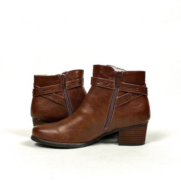 New Soul Naturalizer Carrie Ankle Bootie, Wiskey, 8 - Picture 3 of 12